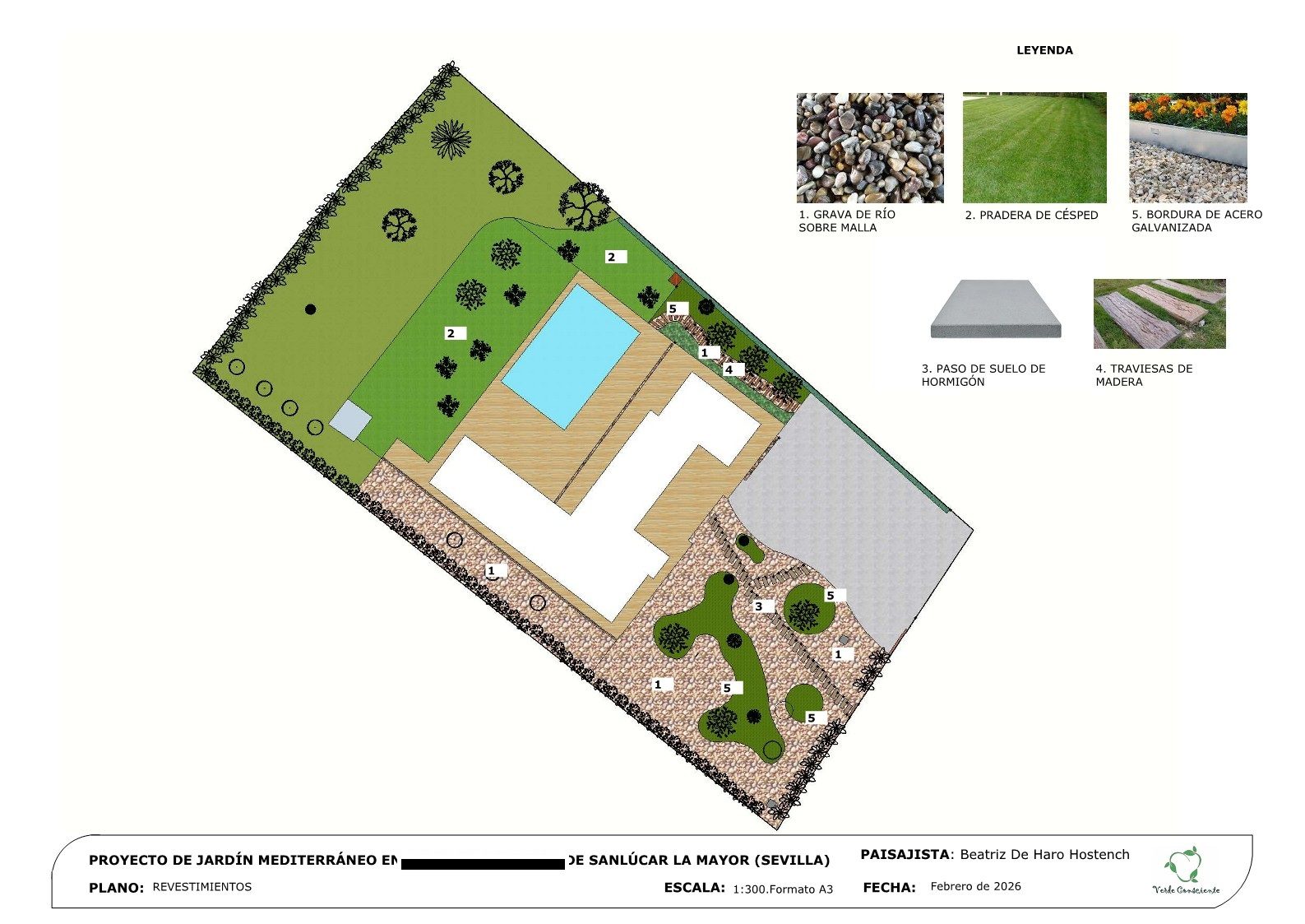 Jardín mediterráneo en Avutarda 11 · Sanlúcar la Mayor, Sevilla (imagen 3)
