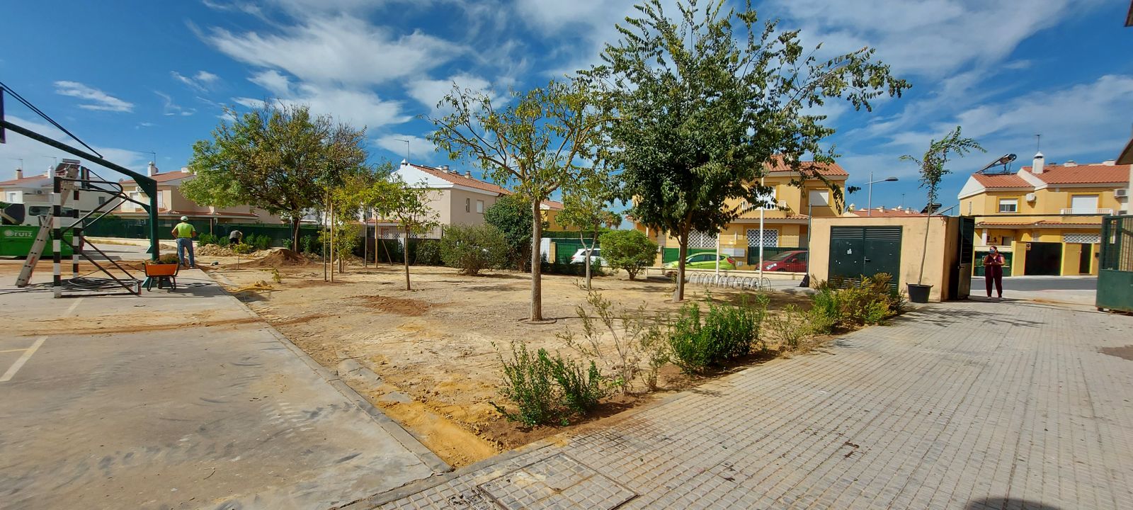 Patio escolar del IES Pésula