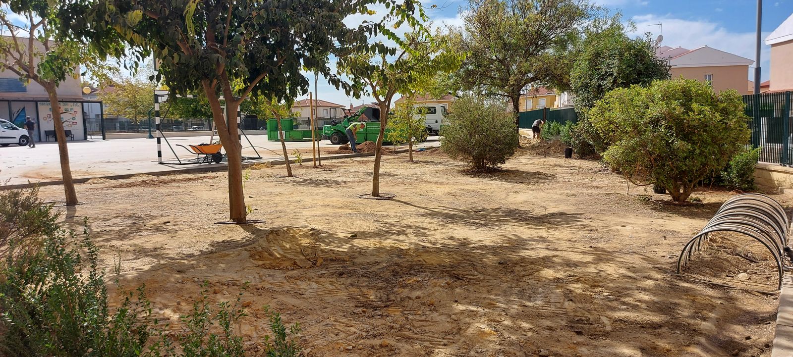Patio escolar del IES Pésula