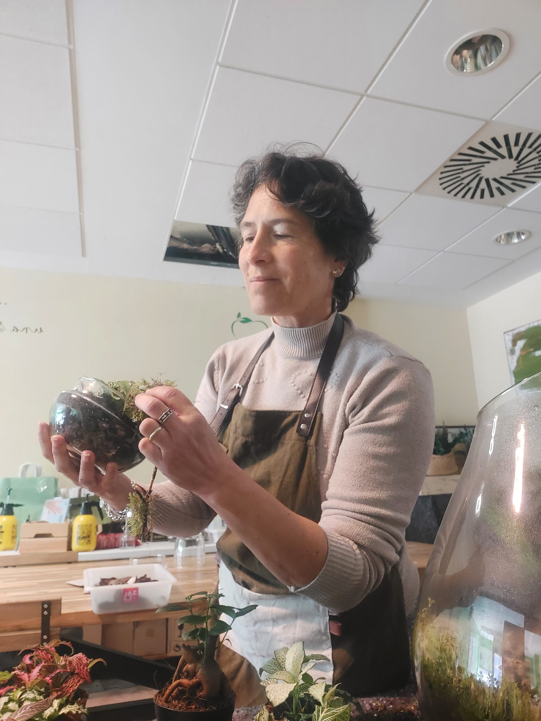 Rincón con plantas del Espacio Verde Consciente