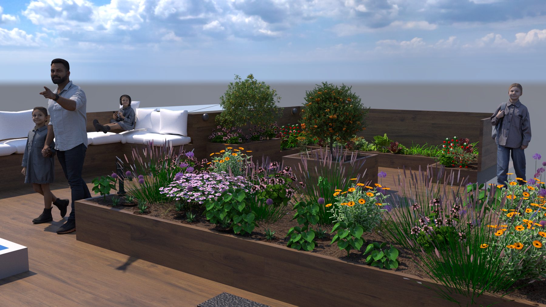 Propuesta de diseño de jardín desarrollada por Verde Consciente