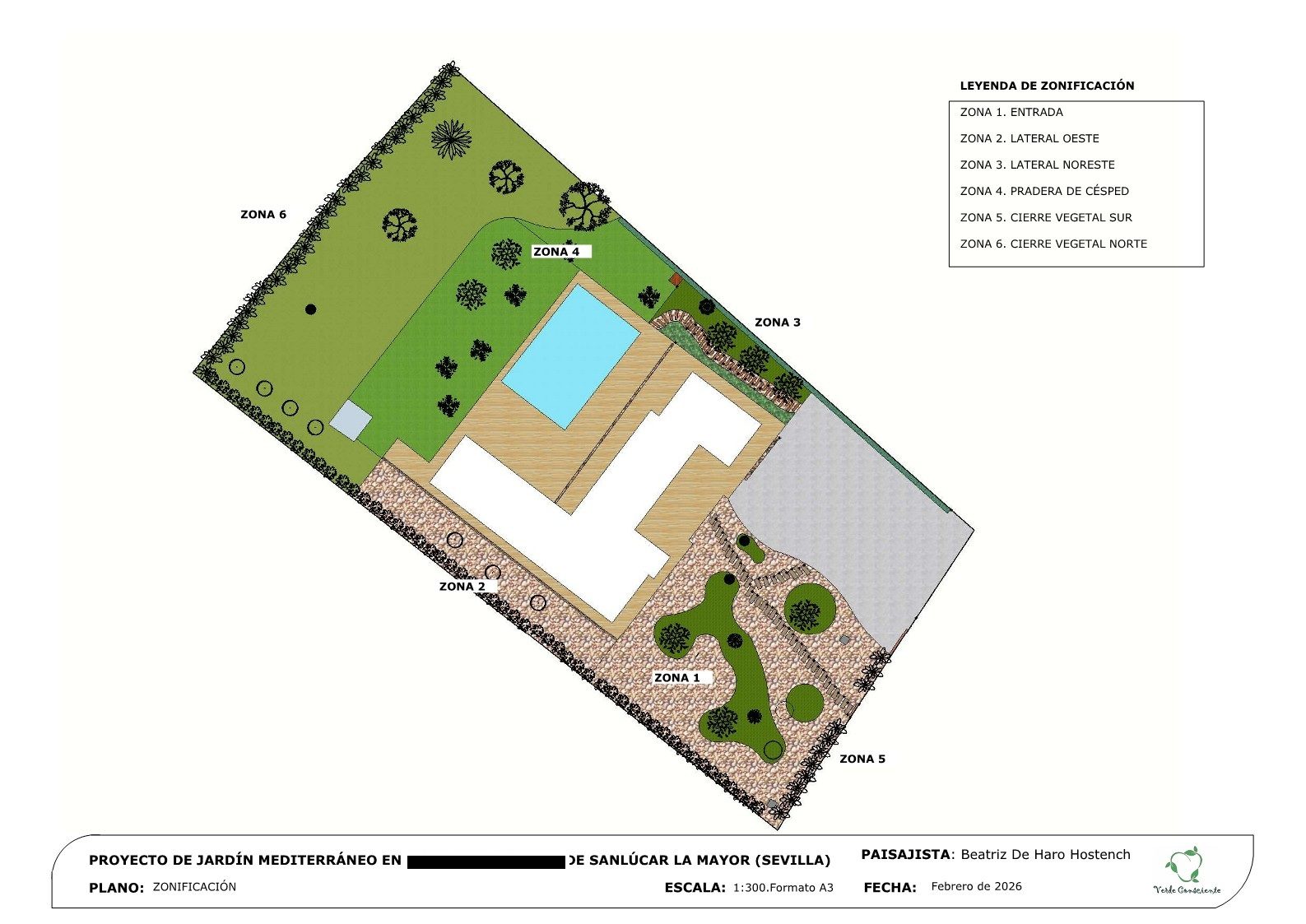 Jardín mediterráneo en Avutarda 11 · Sanlúcar la Mayor, Sevilla (imagen 4)